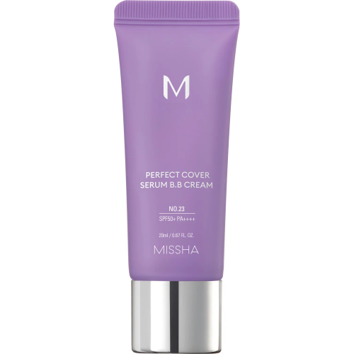 MISSHA крем тональный bb с антивозрастной сывороткой д/сияния кожи perfect cover serum т.25